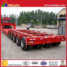 100-150 Toneladas Multi Linhas-Eixos Lowbed Heavy Duty Trailer